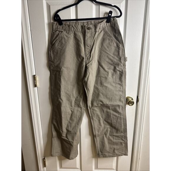 Carhartt B11 Original Fit Dungaree Pants Men’s 36x30 Desert Tan Workwear - Picture 1 of 5